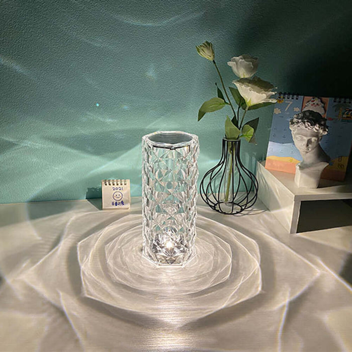 Nordic Crystal Lamp USB Touch Dimming Table Light diamond design