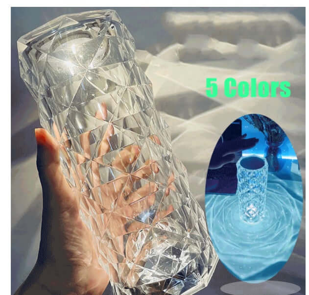 Nordic Crystal Lamp USB Touch Dimming Table Light RGB colors
