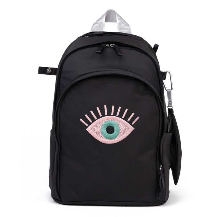 Delaire Black/Nickel / Multi - BlushPink/Sage