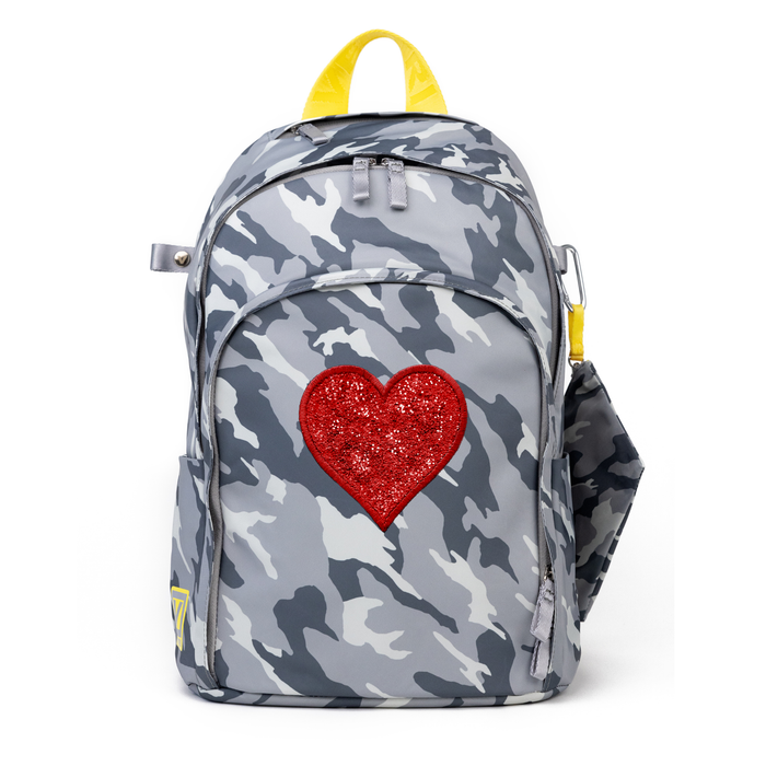 Delaire Grey Camo/Nickel / Red