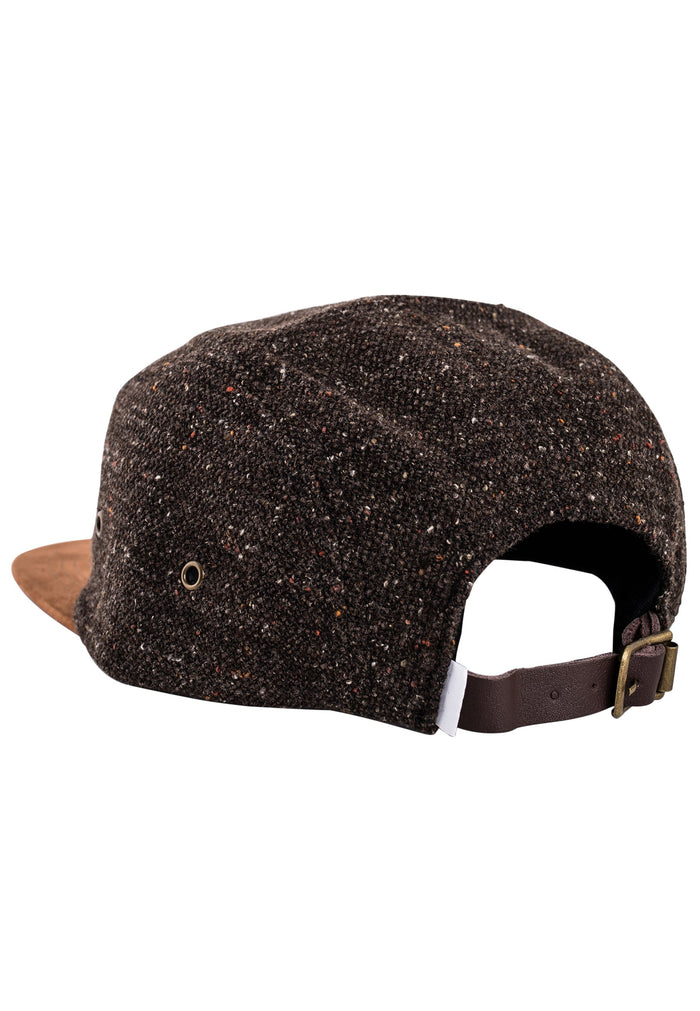 Blackskies-Obsidian-5-Panel-Cap-Black-Brown-Wool-Strapback