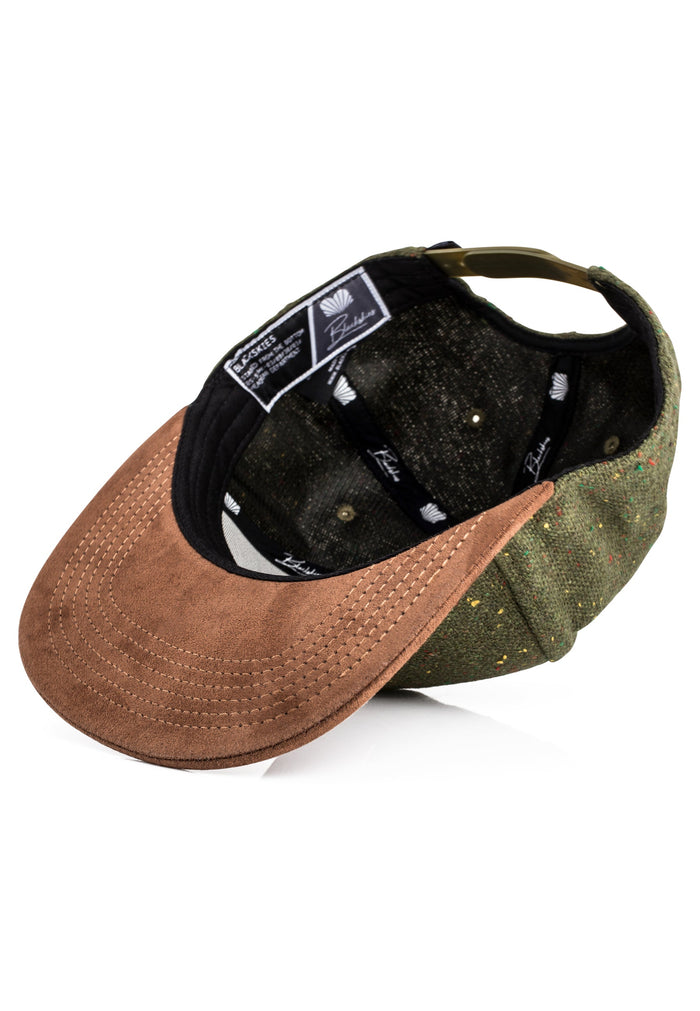 Blackskies-Obsidian-Snapback-Cap-Green-Beige-Baseball-Hat-Basecap-Suede-Bottom