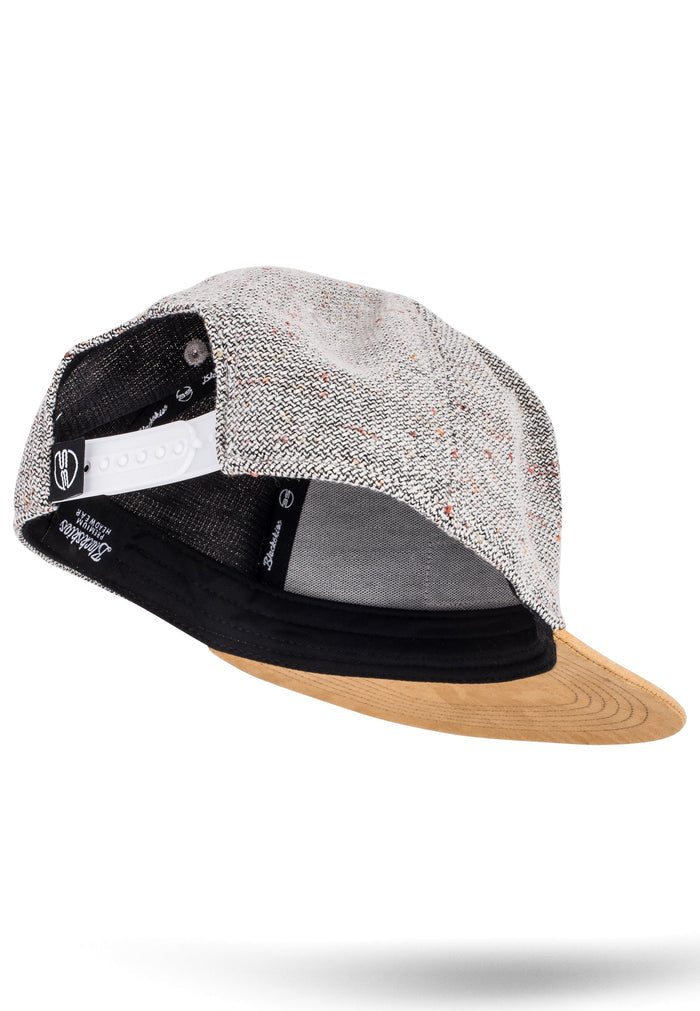 Blackskies-Obsidian-Snapback-Cap-Grey-Brown-Suede-Bottom