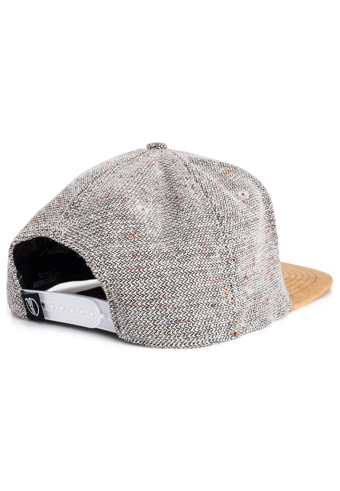 Blackskies-Obsidian-Snapback-Cap-Grey-Brown-Suede-Back