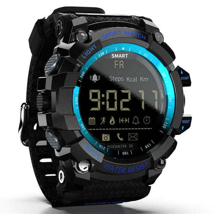 OKMAT MK16 smart watch with bluetooth call tracking side profile