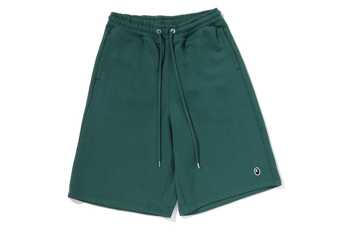 ONE POINT KNEE LENGTH RELAXED FIT SWEAT SHORTS