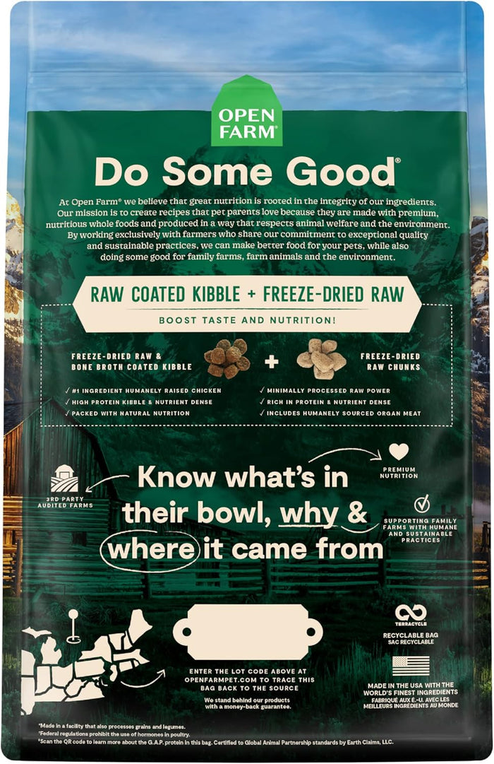 Open Farm Rawmix Dry Dog Food - Open Prairie Recipe - Dog.Dog.Cat.