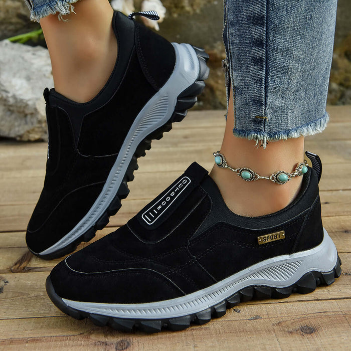 Outdoor Slip-On Lightweight Walking Running Shoes womens side view