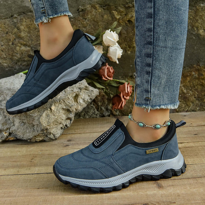 Outdoor Slip-On Lightweight Walking Running Shoes womens round toe
