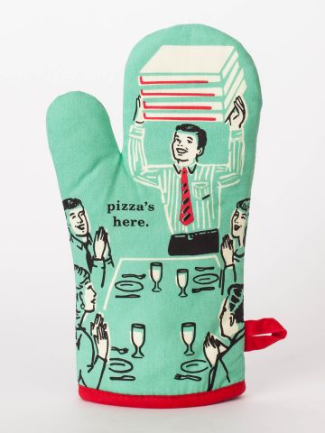 Pizza's Here! Oven Mitt