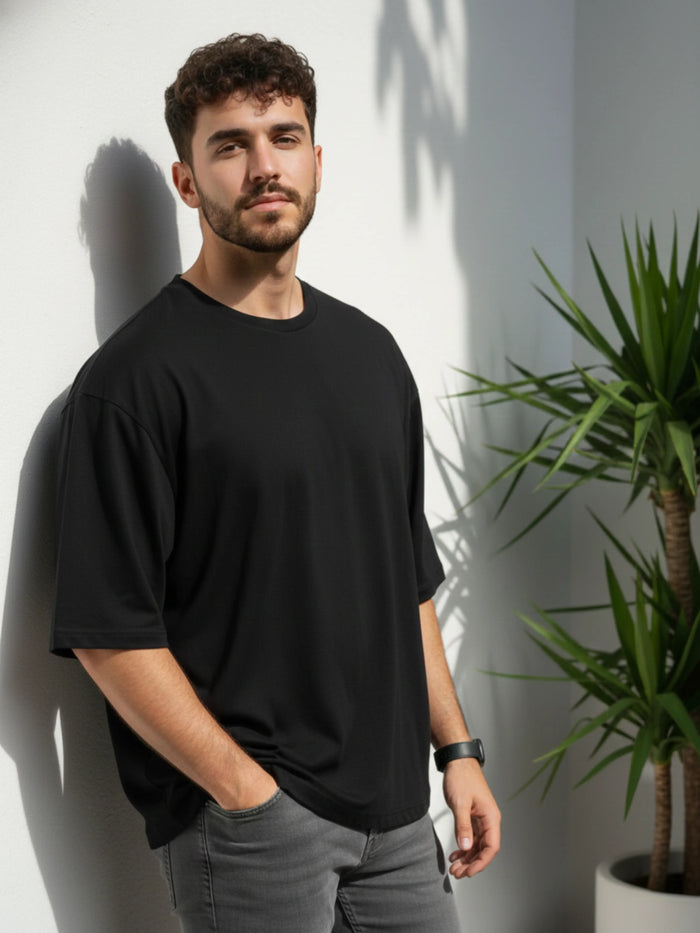 Oversized Drop Shoulder T-shirt LEON