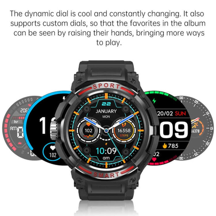 OVISEN GT100 2 in 1 Smart Watch certified IP67 waterproof grade rating test with water splashes