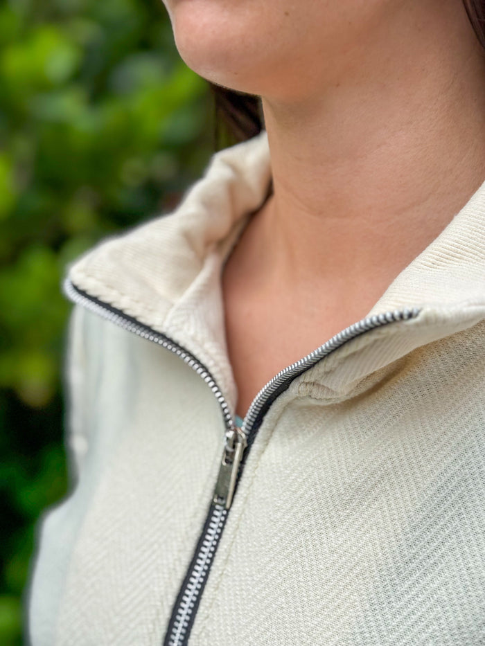 Paddock Zip-Front Sweatshirt - FINAL SALE