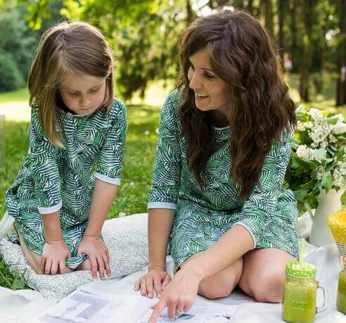 Parent-Child Skirt mommy and me fashion.