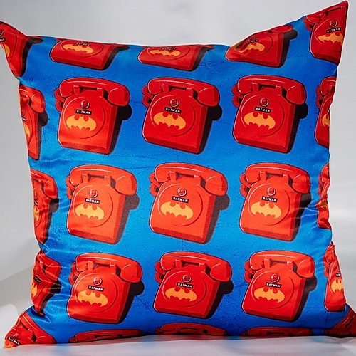 Bat Phone Batman Pillow Reverse