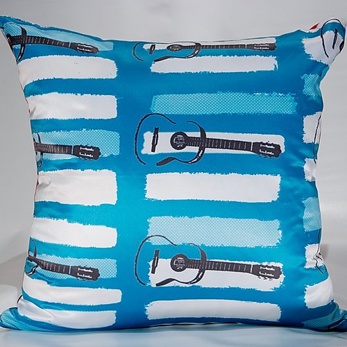 Johnny Cash Pillow Reverse Guitars