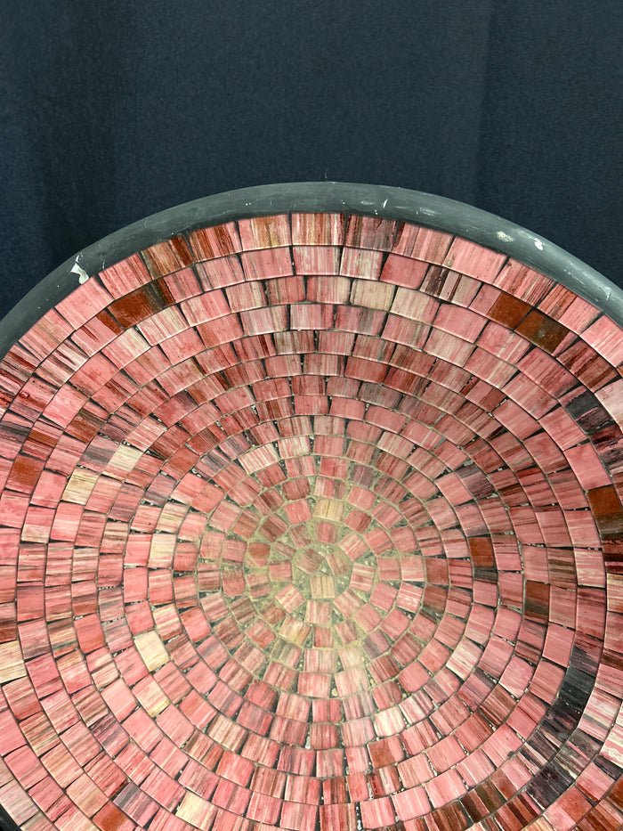 Pink shades of mosaic bowl