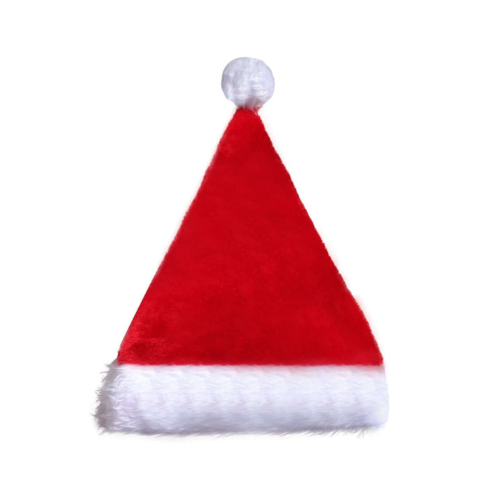 Plush LED Christmas Hat Glowing Santa Cap holiday party wear