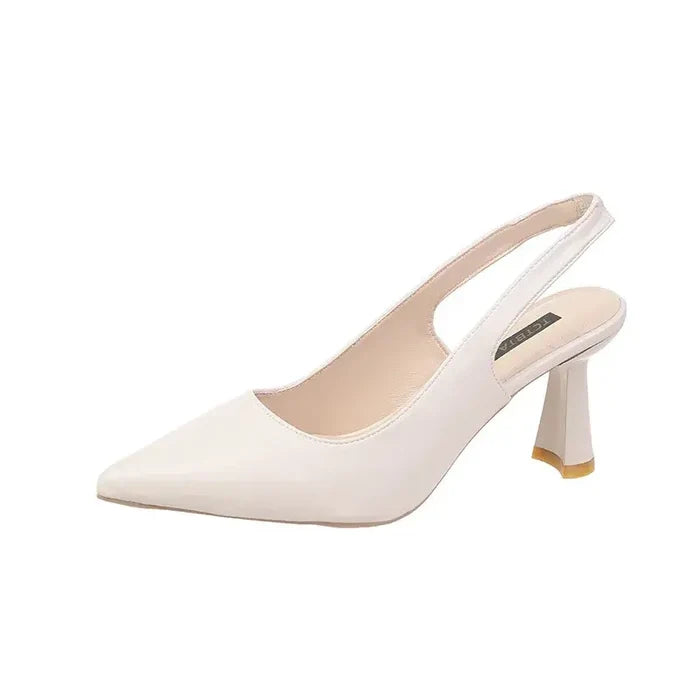 Pointed Toe Breathable Stiletto Sandals for Women shallow mouth slip-on design