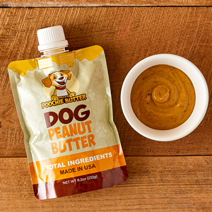 Poochie Butter - Peanut Butter and Natural Rubber Toy - Dog Birthday Bundle - Dog.Dog.Cat.