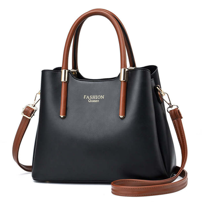 Popular Big Bags Shoulder Messenger Handbags khaki trendy fashion style.