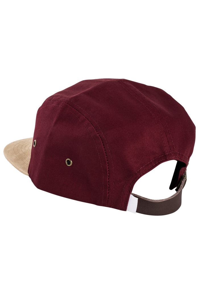 Port-Said-5-Panel-Cap-wine-red-back-2