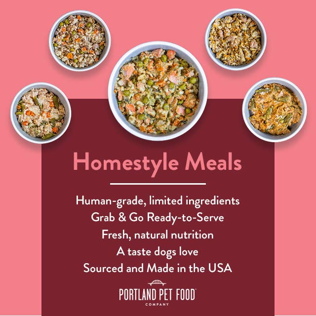 Portland Pet Food Company - Wally's Salmon N' Rice Homestyle Dog Meal - Dog.Dog.Cat.