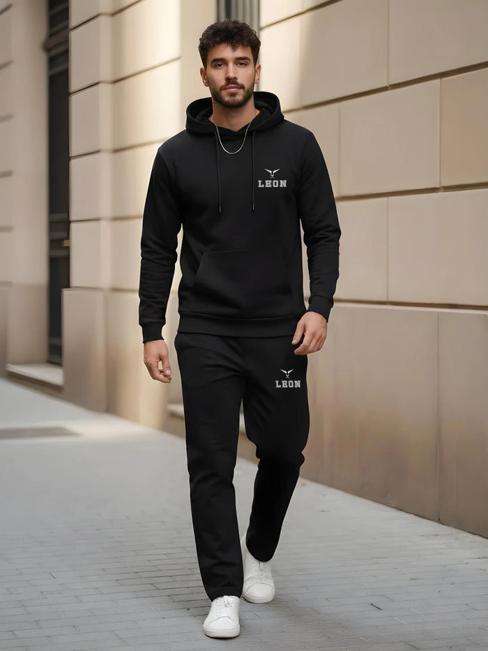 Pullover Sports Hoodie & Trackpant Set Leon Clothing