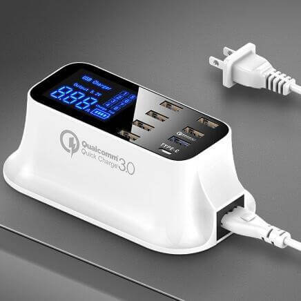 Quick Charge 3.0 Smart USB Charging Station accessory, fast usb charger hub, smart charging dock, quick charge 3.0 multi-port station, universal usb charging hub, desktop fast charger, smart gadget accessory, efficient charging solution