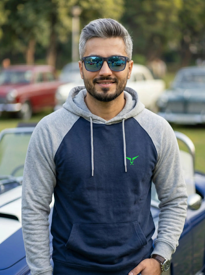 Raglan Sleeve Pullover Hoodie LEON