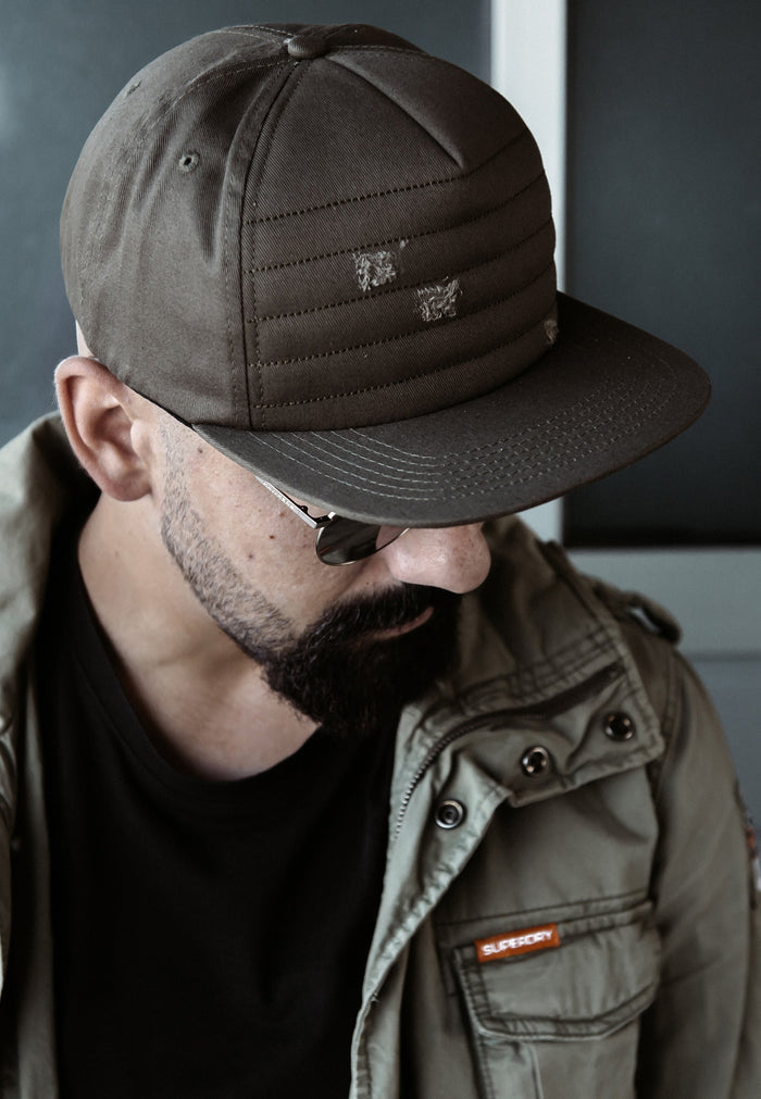 Blackskies-Raider-Vol-II-Snapback-Cap-Baseball-Hat-Ripped-Destroyed-Olive-Green