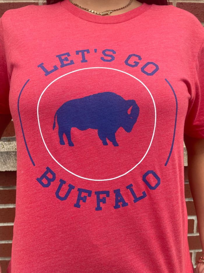 Red Let’s Go Buffalo Tee - Molly + Kate