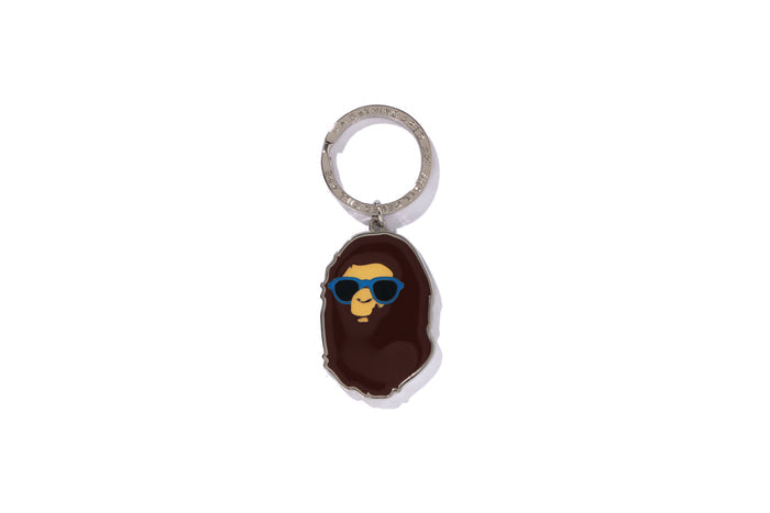 RESORT APE HEAD METAL KEYCHAIN