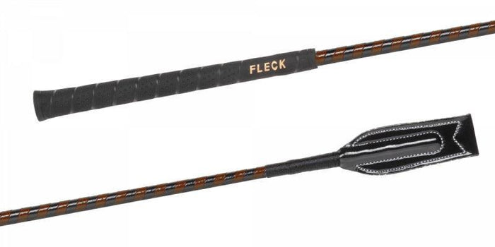 Riding Crop with Patent Synthetic Leather, 55cm/22" - The In Gate