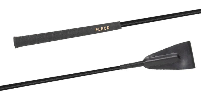 Riding Crop with Woven Nylon Cover and Fleck Grip