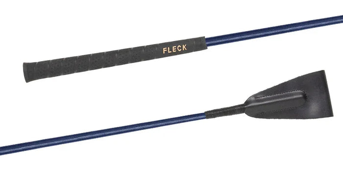 Riding Crop with Woven Nylon Cover and Fleck Grip
