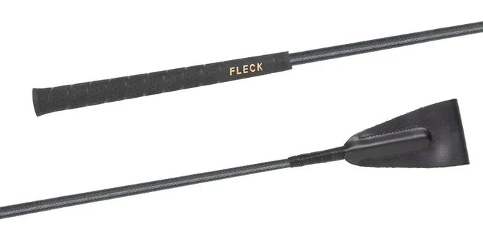 Riding Crop with Woven Nylon Cover and Fleck Grip