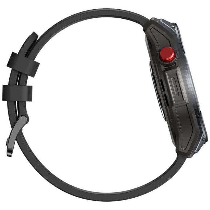 Rugged Outdoor GPS Smart Watch 1.43 inch Screen side view showcasing design and features.