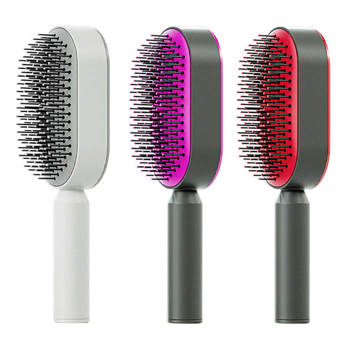 Self Cleaning Hair Brush One-key Airbag Massage Comb 3D air cushion design.