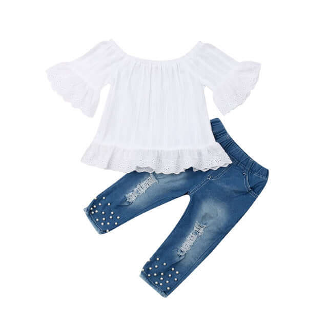 Shirt Shorts Girls Clothes toddler summer outfit.