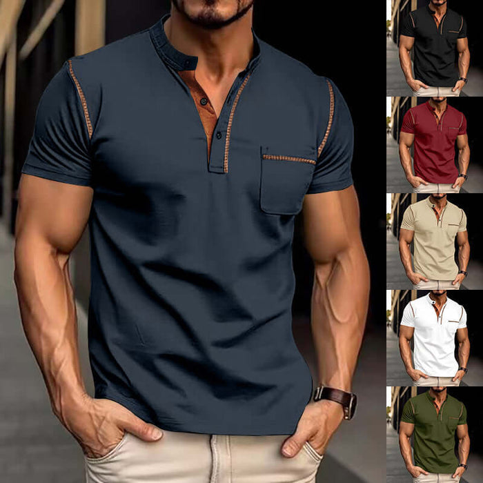 Short Sleeve Polo Shirt Henry T-shirts in various colors, featuring a stylish design and casual fit.