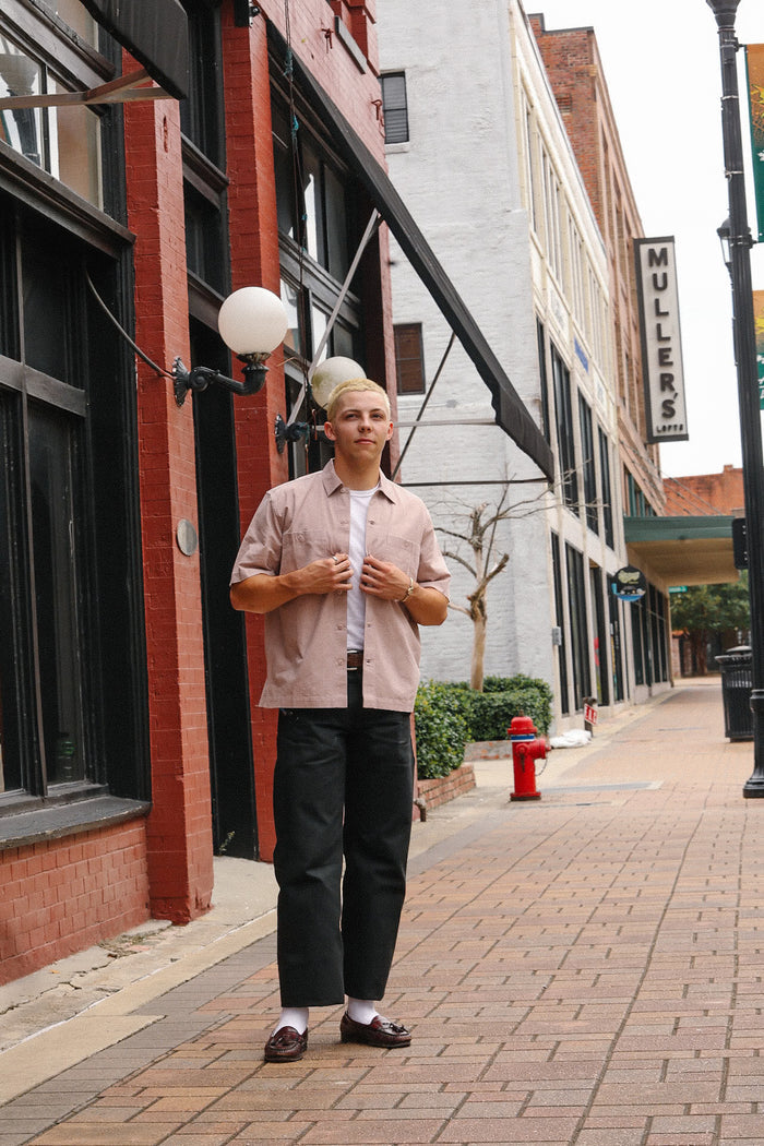 Short Sleeve Workshirt- Blush
