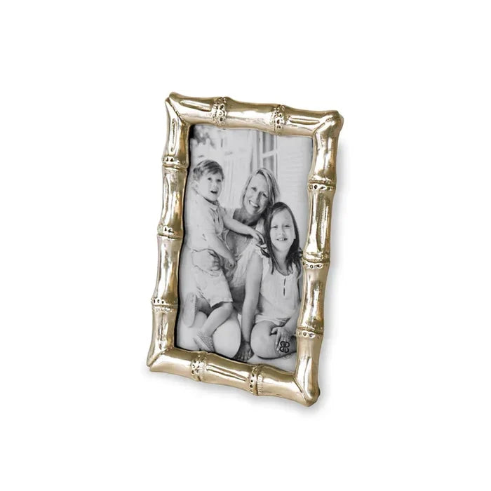 GIFTABLES Sierra Modern Bamboo 4 x 6 Frame (Gold) - The In Gate