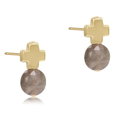 Signature Cross Gold Stud - Gold - Molly + Kate