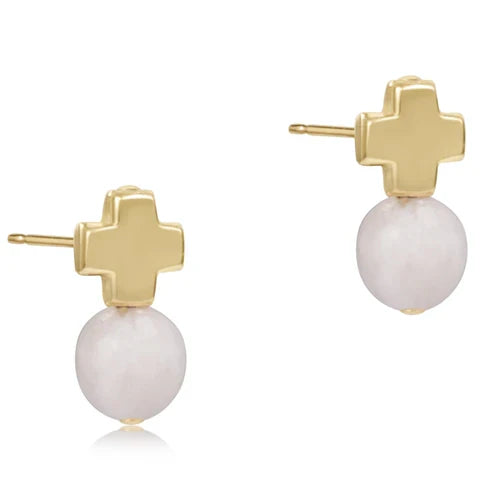 Signature Cross Gold Stud - Gold - Molly + Kate