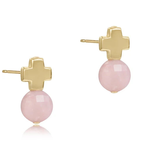Signature Cross Gold Stud - Gold - Molly + Kate