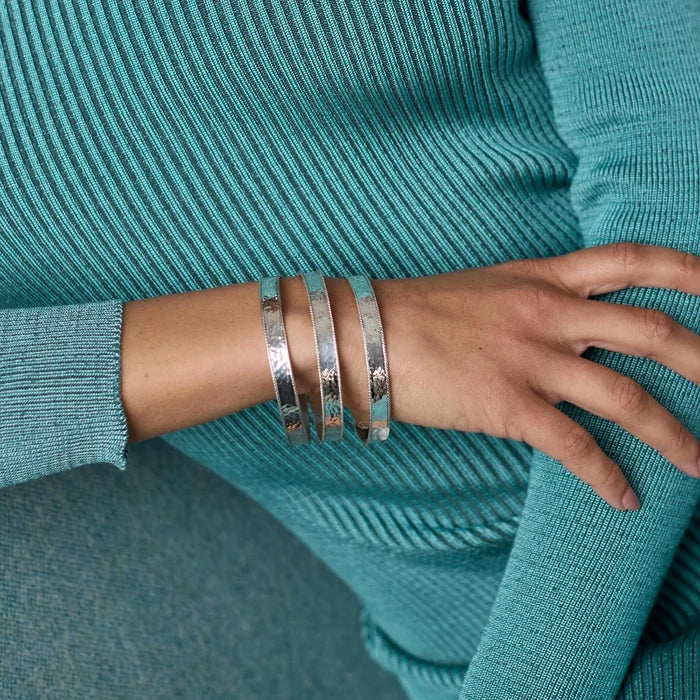 Silver Savoy Bangle - Molly + Kate