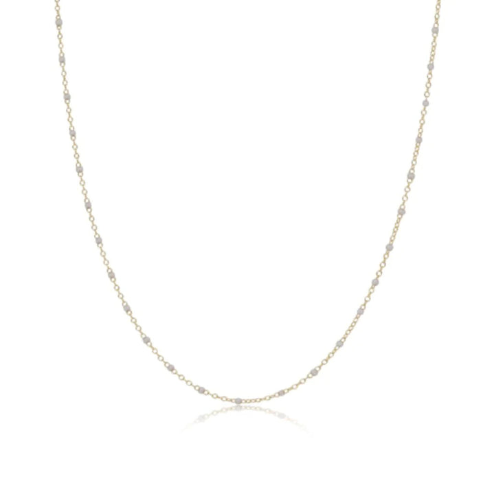 Simplicity Chain Necklace - Pearl - Molly + Kate