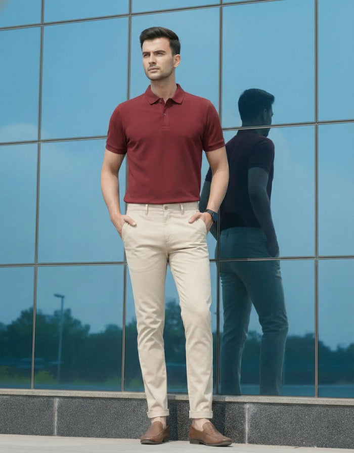 Slim Fit Derby Trousers LEON