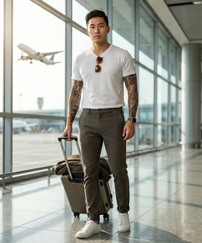 Slim Fit Derby Trousers LEON